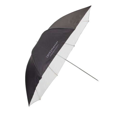 36″ 3-In-1 Umbrella (White / Silver / Black)